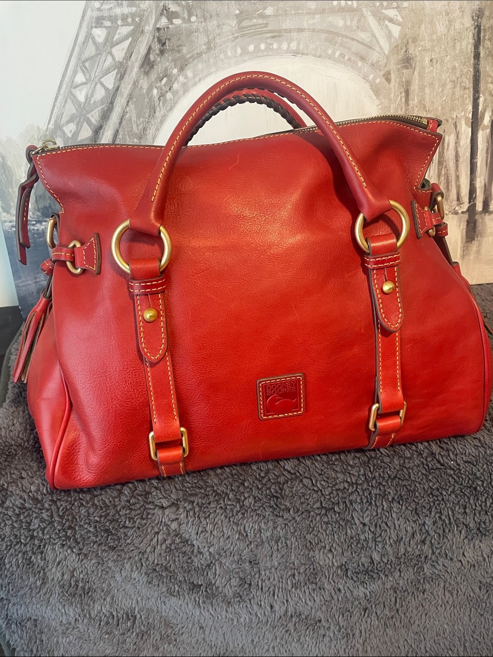 💋💄❤️Dooney & Bourke Florentine Satchel $588 ❣️Final Price Drop❣️ - Picture 3 of 17